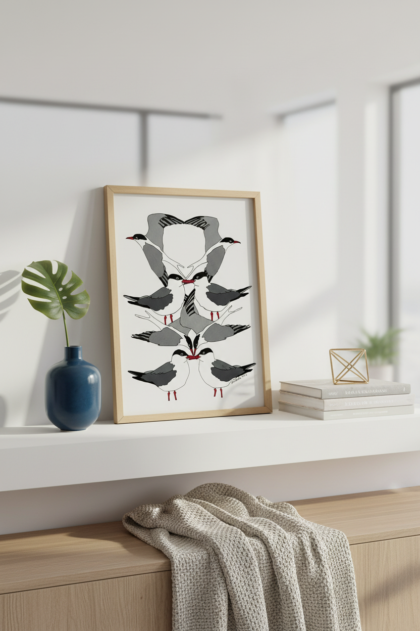 Arctic Terns on shelf