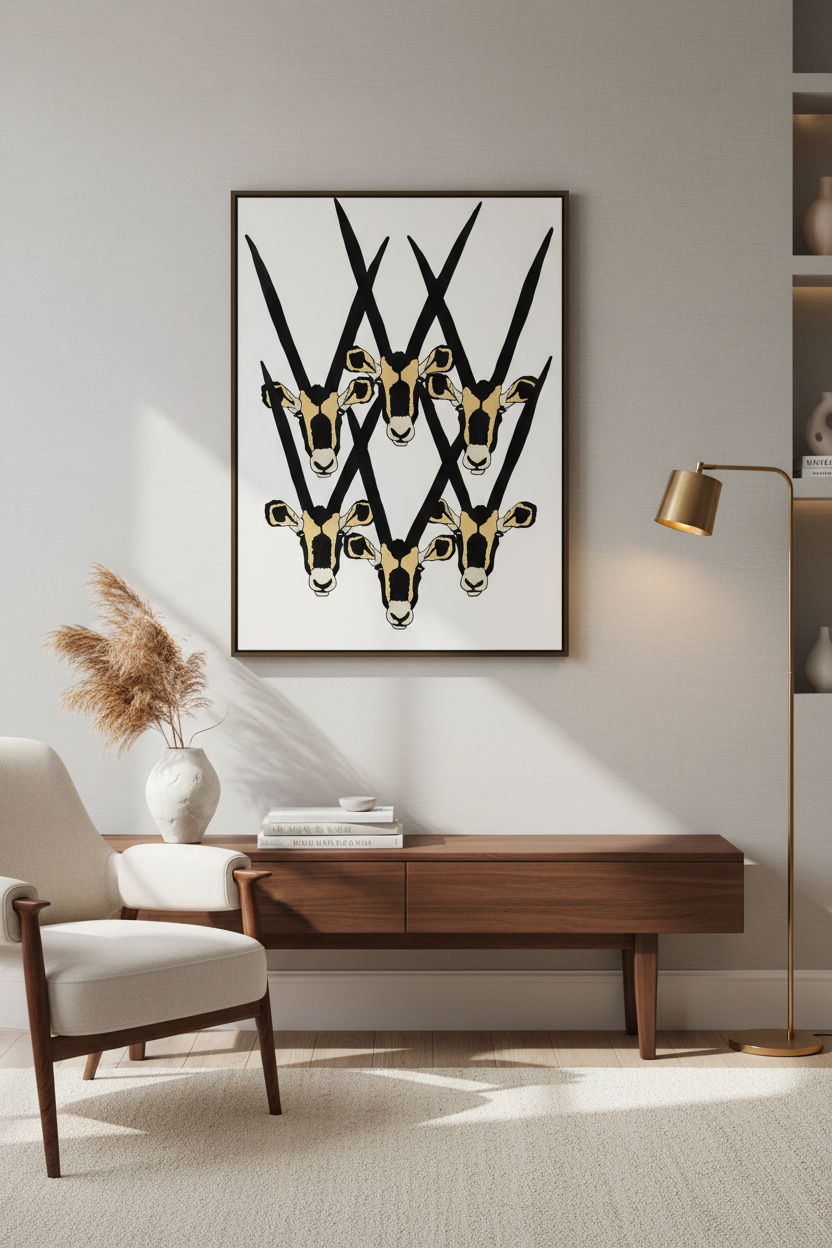 Sable Antelope A2 size in room setting